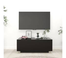 Comodă tv, negru, 100x35x40 cm, pal