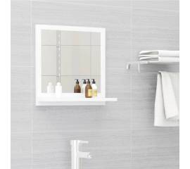 Oglindă de baie, alb, 40 x 10,5 x 37 cm, pal