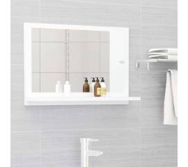 Oglindă de baie, alb, 60 x 10,5 x 37 cm, pal