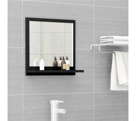 Oglindă de baie, negru, 40 x 10,5 x 37 cm, pal