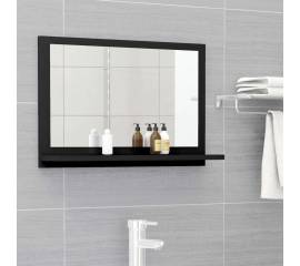 Oglindă de baie, negru, 60 x 10,5 x 37 cm, pal