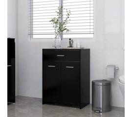 Dulap de baie, negru, 60 x 33 x 80 cm, pal