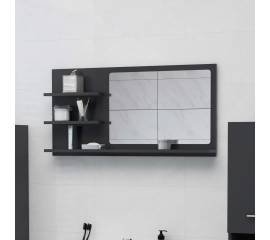 Oglindă de baie, gri , 90 x 10,5 x 45 cm, pal