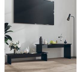 Comodă tv, negru extralucios, 180x30x43 cm, pal