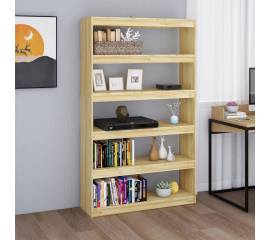 Bibliotecă/separator cameră, 100x30x167,5 cm, lemn masiv de pin