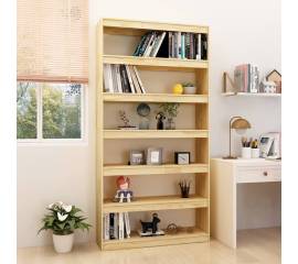 Bibliotecă/separator cameră, 100x30x200 cm, lemn masiv de pin
