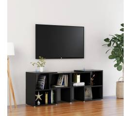 Comodă tv, negru extralucios, 104x30x52 cm, pal