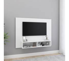 Comodă tv de perete, alb, 120x23,5x90 cm, pal