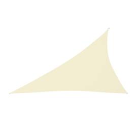 Pânză parasolar, crem, 4x5x6,4 m, țesătură oxford, triunghiular
