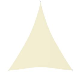 Pânză parasolar, crem, 5x6x6 m, țesătură oxford, triunghiular