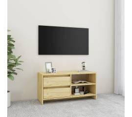 Comodă tv, 80x31x39 cm, lemn masiv de pin