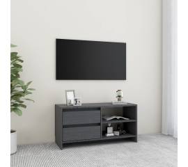 Comodă tv, gri, 80x31x39 cm, lemn masiv de pin