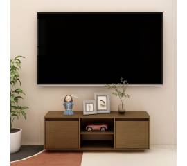 Comodă tv, maro miere, 110x30x40 cm, lemn masiv de pin