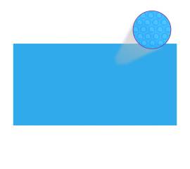 Folie dreptunghiulară pentru piscină din pe, 732 x 366 cm, albastru