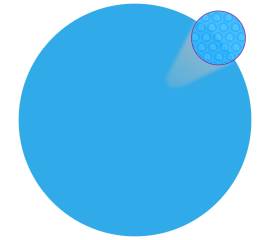 Folie solară rotundă din pe pentru piscină, 549 cm,  albastru