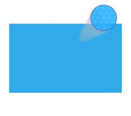 Prelată pentru piscină dreptunghiulară, 260 x 160 cm, pe albastru
