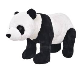 Jucărie de pluș urs panda în picioare, negru și alb, xxl