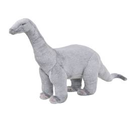 Jucărie de pluș verticală dinozaur brachiosaurus, gri xxl