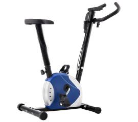 Bicicletă de fitness cu centură de rezistență, albastru