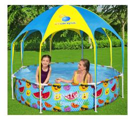 Bestway piscină supraterană copii steel pro, protecție uv, 244x51 cm