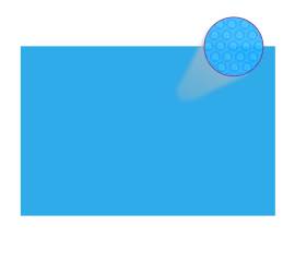 Prelată de piscină, albastru, dreptunghiular, 600 x 400 cm, pe