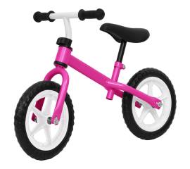 Bicicletă pentru echilibru 12 inci, cu roți, roz