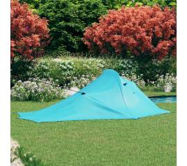 Cort de camping, albastru, 317x240x100 cm