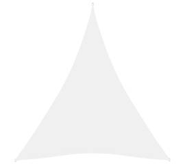 Parasolar, alb, 4x5x5 m, țesătură oxford, triunghiular