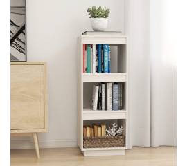 Bibliotecă/separator cameră, alb, 40x35x103 cm, lemn masiv pin