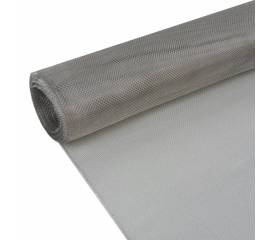 Plasă de sârmă, argintiu, 100 x 500 cm, oțel inoxidabil