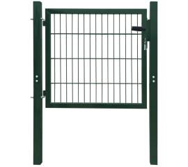 Poartă de gard, verde, 105x150 cm, oțel