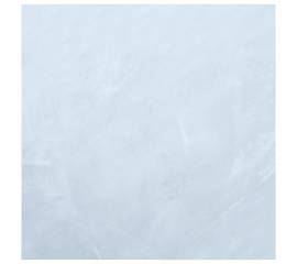 Plăci de pardoseală autoadezive, alb marmură, 5,11 m² pvc