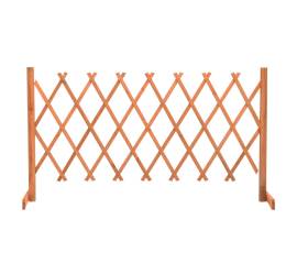 Gard cu zăbrele de grădină, portocaliu, 150x80 cm, lemn de brad