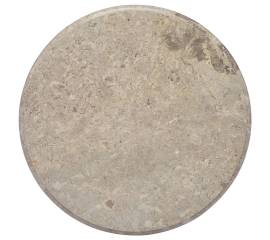 Blat de masă, gri, Ø60x2,5 cm, marmură