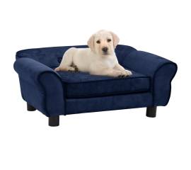 Canapea pentru câini, albastru, 72x45x30 cm, pluș
