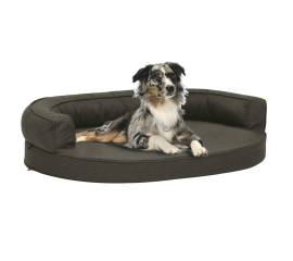 Saltea ergonomică pat de câini, gri închis, 75x53 cm, aspect in