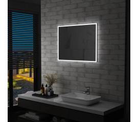 Oglindă cu led de perete pentru baie, 80 x 60 cm