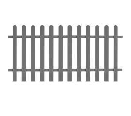 Gard din șipci, 200 x 100 cm, wpc