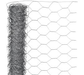 Nature plasă din sârmă, 1 x 10 m, oțel galvanizat, 40 mm, hexagonal