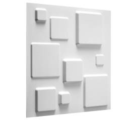 Wallart lambriuri 3d model squares, 12 buc. ga-wa09