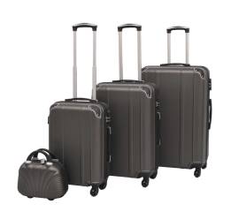 Set de valize cu carcasă tare, antracit, 4 buc.