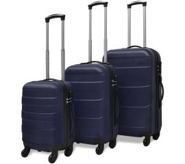 Set valize rigide albastre, 3 buc.