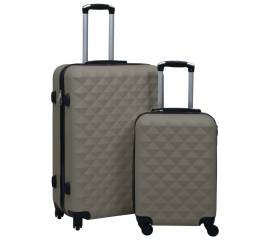 Set de valize cu carcasă rigidă, 2 piese, antracit, abs