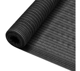 Plasă pentru intimitate, antracit, 2x25 m, hdpe, 150 g/m²