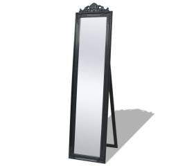Oglindă verticală în stil baroc 160 x 40 cm negru