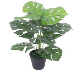 Plantă artificială monstera cu ghiveci, 45 cm, verde