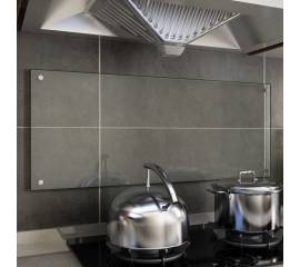 Panou antistropi bucătărie transparent 100x40cm sticlă securiz.