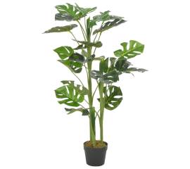 Plantă artificială monstera cu ghiveci, verde, 100 cm