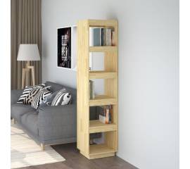 Bibliotecă/separator cameră, 40x35x167 cm, lemn masiv de pin