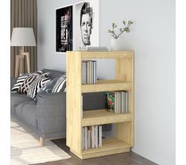 Bibliotecă/separator cameră, 60x35x103 cm, lemn masiv de pin